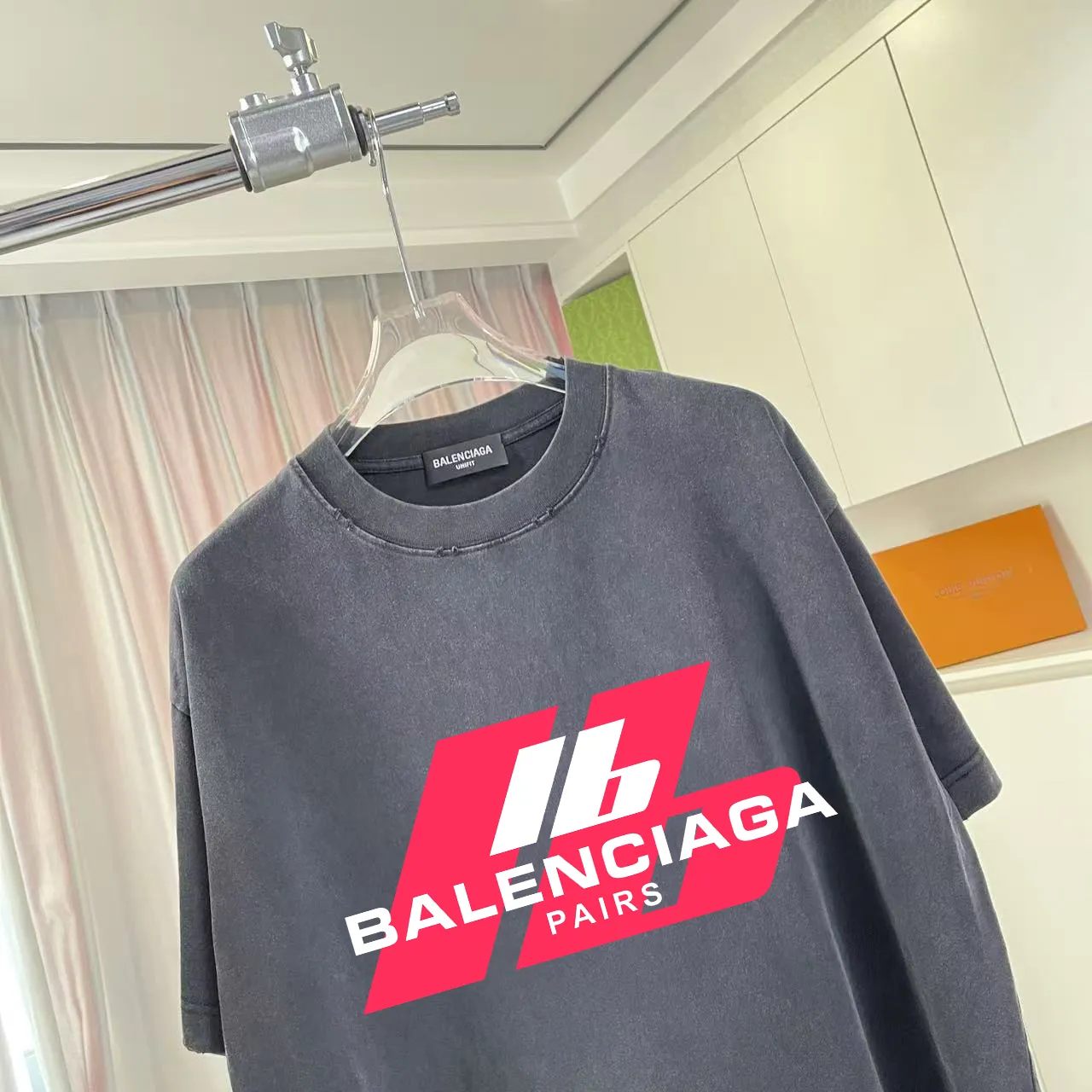 BALENCI*GA 2026 New Arrival logo 320g T Same Style Size：S M L XL XXL ：Black White Gray